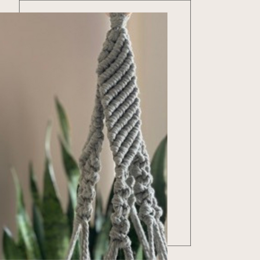 Joni Sage Green Large Macrame Plant Hanger